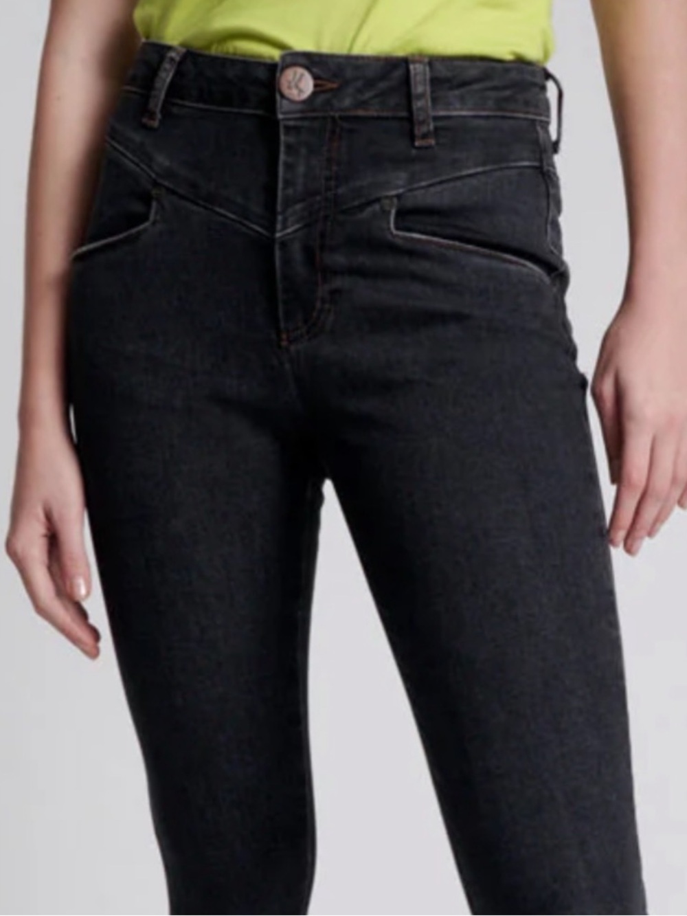 One Teaspoon Black High Rise Preachers Jeans 38 (16 US)